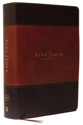 Biblia Króla Jakuba, imitacja skóry, brązowa, wydanie w pełnym kolorze - The King James Study Bible, Imitation Leather, Brown, Full-Color Edition