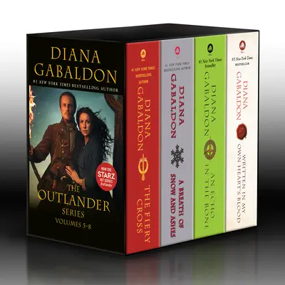 Outlander Volumes 5-8 (4-Book Boxed Set): Ognisty krzyż, Powiew śniegu i popiołu, Echo w kościach, Pisane krwią mego serca - Outlander Volumes 5-8 (4-Book Boxed Set): The Fiery Cross, a Breath of Snow and Ashes, an Echo in the Bone, Written in My Own Heart's Blood