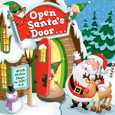 Otwórz drzwi Świętego Mikołaja: A Christmas Lift-The-Flap Book - Open Santa's Door: A Christmas Lift-The-Flap Book