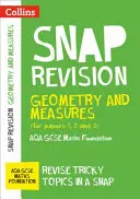 AQA GCSE 9-1 Maths Foundation Geometry and Measures (Papers 1, 2 & 3) Revision Guide - idealny do nauki w domu, egzaminy w 2022 i 2023 roku - AQA GCSE 9-1 Maths Foundation Geometry and Measures (Papers 1, 2 & 3) Revision Guide - Ideal for Home Learning, 2022 and 2023 Exams