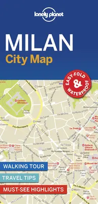 Lonely Planet Mediolan mapa miasta 1 - Lonely Planet Milan City Map 1