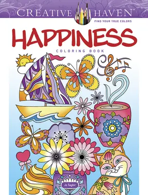 Kolorowanka Creative Haven Szczęście - Creative Haven Happiness Coloring Book