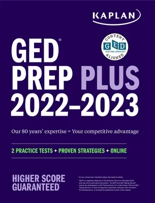 GED Test Prep Plus 2022-2023: 2 testy praktyczne + sprawdzone strategie + online - GED Test Prep Plus 2022-2023: 2 Practice Tests + Proven Strategies + Online