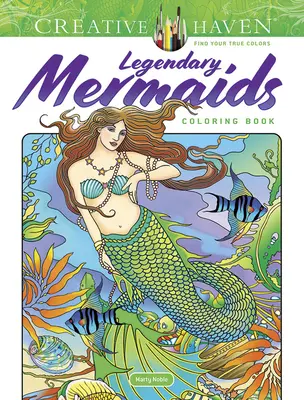 Kolorowanka Creative Haven Legendarne syreny - Creative Haven Legendary Mermaids Coloring Book