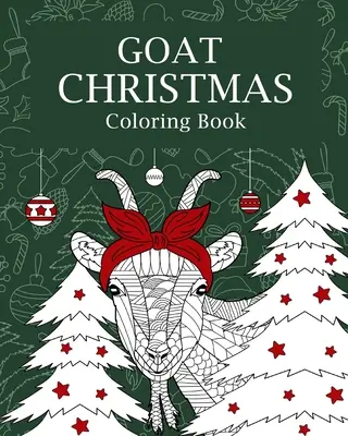 Świąteczna kolorowanka z kozą - Goat Christmas Coloring Book