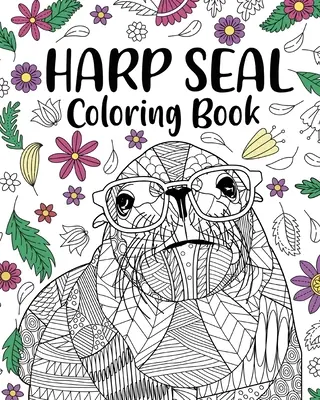 Kolorowanka z foką harfową - Harp Seal Coloring Book