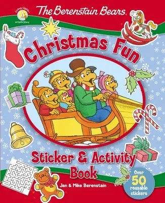 The Berenstain Bears Christmas Fun Naklejki i książeczka z ćwiczeniami - The Berenstain Bears Christmas Fun Sticker and Activity Book