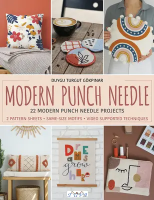 Modern Punch Needle: Nowoczesne i świeże projekty Punch Needle - Modern Punch Needle: Modern and Fresh Punch Needle Projects