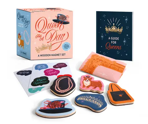 Królowa na jeden dzień - zestaw drewnianych magnesów - Queen for a Day - A Wooden Magnet Set