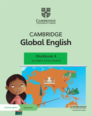 Cambridge Global English Workbook 4 z dostępem cyfrowym (1 rok): Dla Cambridge Primary English as a Second Language - Cambridge Global English Workbook 4 with Digital Access (1 Year): For Cambridge Primary English as a Second Language