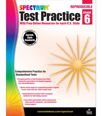 Ćwiczenia testowe Spectrum, klasa 6 - Spectrum Test Practice, Grade 6