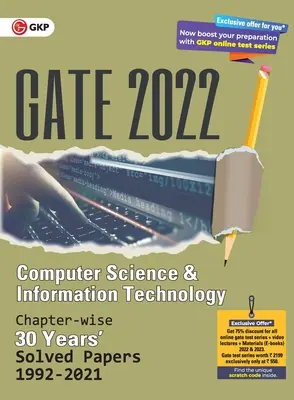 GATE 2022 Informatyka i technologia informacyjna - 30 lat Rozwiązane rozdziały (1992-2021). (G K Publications (P) Ltd) - GATE 2022 Computer Science and Information Technology - 30 years Chapter wise Solved Papers (1992-2021). (G K Publications (P) Ltd)