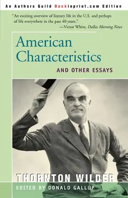 Amerykańska charakterystyka i inne eseje - American Characteristics and Other Essays