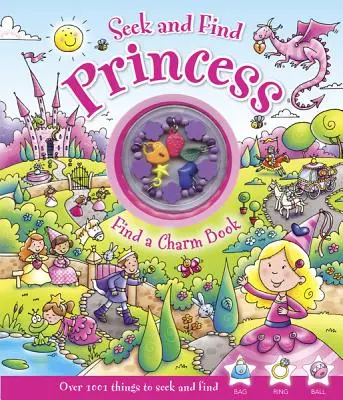 Szukaj i znajdź księżniczkę: Znajdź Księgę Uroków [Z Bransoletką Uroków] - Seek and Find Princess: Find a Charm Book [With Charm Bracelet]