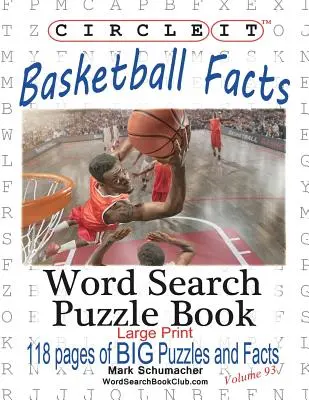 Zakreśl, fakty dotyczące koszykówki, wyszukiwanie słów, książka z łamigłówkami - Circle It, Basketball Facts, Word Search, Puzzle Book