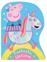 Świnka Peppa: Fantastyczna książka planszowa Peppy w kształcie jednorożca - Peppa Pig: Peppa's Fantastic Unicorn Shaped Board Book