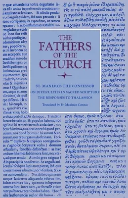 O trudnościach w Piśmie Świętym: Odpowiedzi Talassiosowi - On Difficulties in Sacred Scripture: The Responses to Thalassios