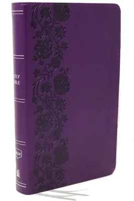 Nkjv, Biblia źródłowa, kompaktowa, skórzana, fioletowa, wydanie z czerwonymi literami, wygodny druk: Biblia Święta, Nowa Wersja Króla Jakuba - Nkjv, Reference Bible, Compact, Leathersoft, Purple, Red Letter Edition, Comfort Print: Holy Bible, New King James Version