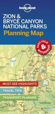 Lonely Planet Parki Narodowe Zion i Bryce Canyon Mapa planowania 1 - Lonely Planet Zion & Bryce Canyon National Parks Planning Map 1