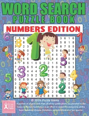Książka z łamigłówkami: Numbers Edition - Word Search Puzzle Book: Numbers Edition