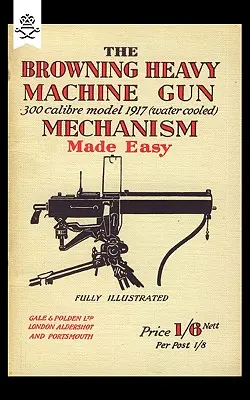 Ciężki karabin maszynowy Browning kalibru .300 model 1917 (chłodzony wodą) - prosty mechanizm - Browning Heavy Machine Gun .300 Calibre Model 1917 (Water Cooled) Mechanism Made Easy