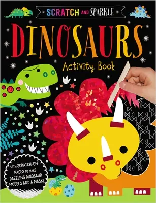 Zdrapywanie i błyszczące dinozaury Zeszyt ćwiczeń - Scratch and Sparkle Dinosaurs Activity Book