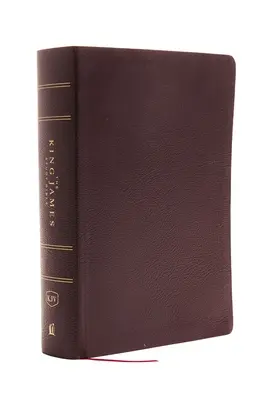 Biblia Króla Jakuba, oprawiona w skórę, bordowa, wydanie w pełnym kolorze - The King James Study Bible, Bonded Leather, Burgundy, Full-Color Edition