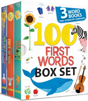 100 First Words Box Set: 3 książki ze słowami, które stymulują język (wyd. USA) - 100 First Words Box Set: 3 Word Books That Stimulate Language (Us Edition)