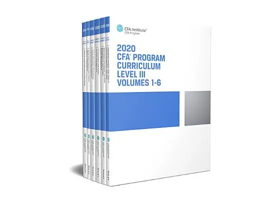 Program Cfa 2020 Poziom III, Tomy 1 - 6 - Cfa Program Curriculum 2020 Level III, Volumes 1 - 6