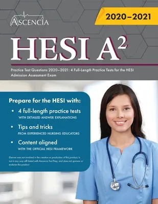 HESI A2 Practice Test Questions Book: 4 pełnowymiarowe testy praktyczne do egzaminu wstępnego HESI - HESI A2 Practice Test Questions Book: 4 Full-Length Practice Tests for the HESI Admission Assessment Exam