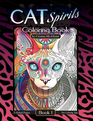 Kolorowanka kocie duchy: Księga 1 - Cat Spirits Coloring Book: Book 1