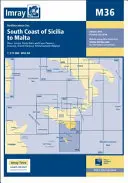 Imray Chart M36 - Południowe wybrzeże Sycylii do Malty - Imray Chart M36 - South Coast of Sicilia to Malta