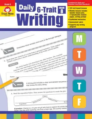 Codzienne pisanie 6-zdaniowe, klasa 8 - Daily 6-Trait Writing Grade 8