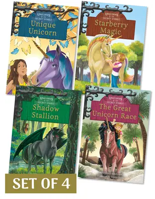 Jednorożce z sekretnej stajni, zestaw 2 (zestaw 4) - Unicorns of the Secret Stable Set 2 (Set of 4)