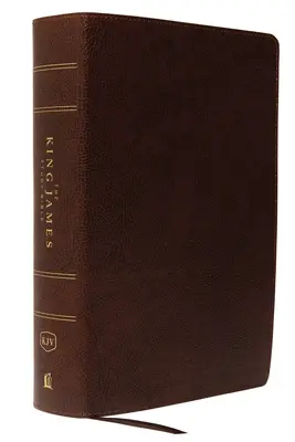 Biblia Króla Jakuba, oprawiona w skórę, brązowa, wydanie w pełnym kolorze - The King James Study Bible, Bonded Leather, Brown, Full-Color Edition