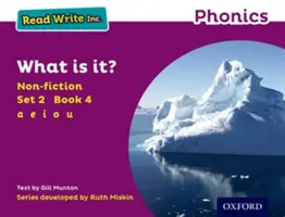Read Write Inc. Fonika: Fioletowy Zestaw 2 Literatura faktu 4 Co to jest? - Read Write Inc. Phonics: Purple Set 2 Non-fiction 4 What is it?