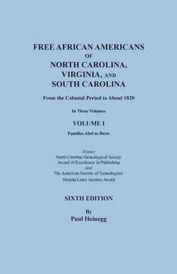 Wolni Afroamerykanie z Karoliny Północnej, Wirginii i Karoliny Południowej od okresu kolonialnego do około 1820 roku. SZÓSTA EDYCJA w trzech tomach. VOLUME - Free African Americans of North Carolina, Virginia, and South Carolina from the Colonial Period to About 1820. SIXTH EDITION in three volumes. VOLUME