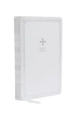 Nrsv, Biblia katolicka, wydanie upominkowe, skórzana miękka, biała, wygodny druk: Pismo Święte - Nrsv, Catholic Bible, Gift Edition, Leathersoft, White, Comfort Print: Holy Bible