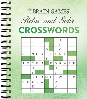 Brain Games - Relax and Solve: Krzyżówki (zielony) - Brain Games - Relax and Solve: Crosswords (Green)