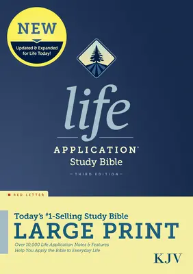 KJV Life Application Study Bible, wydanie trzecie, duży druk (czerwona litera, twarda oprawa) - KJV Life Application Study Bible, Third Edition, Large Print (Red Letter, Hardcover)