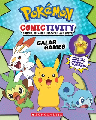 Pokmon Comictivity: Galar Games: Zeszyt ćwiczeń z komiksami, szablonami, naklejkami i nie tylko! - Pokmon Comictivity: Galar Games: Activity Book with Comics, Stencils, Stickers, and More!