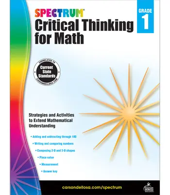 Krytyczne myślenie Spectrum dla matematyki, klasa 1 - Spectrum Critical Thinking for Math, Grade 1