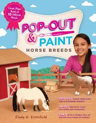 Pop-Out & Paint Horse Breeds: Stwórz papierowe modele 10 różnych ras koni - Pop-Out & Paint Horse Breeds: Create Paper Models of 10 Different Breeds