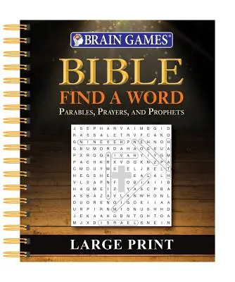 Gry Mózgowe - Biblia Znajdź Słowo - Duży Druk - Brain Games - Bible Find a Word - Large Print