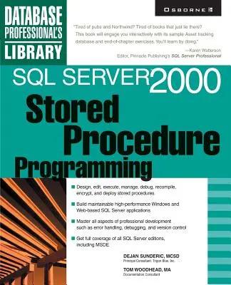 Programowanie procedur składowanych w SQL Server 2000 - SQL Server 2000 Stored Procedure Programming