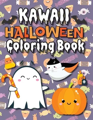 Kawaii Halloween Coloring Book: (Wiek 4-8, 6-12, 8-12, 12+) Pełnostronicowe potwory, straszne zwierzęta i nie tylko! (Halloweenowy prezent dla dzieci, wnuków, dorosłych, - Kawaii Halloween Coloring Book: (Ages 4-8, 6-12, 8-12, 12+) Full-Page Monsters, Spooky Animals, and More! (Halloween Gift for Kids, Grandkids, Adults,
