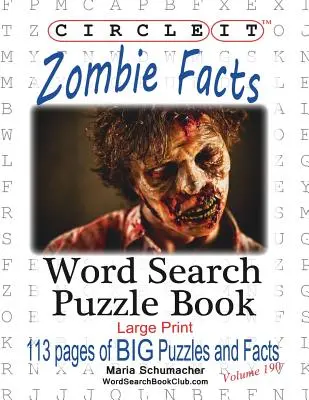 Krąg, fakty o zombie, wyszukiwanie słów, książka z łamigłówkami - Circle It, Zombie Facts, Word Search, Puzzle Book