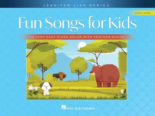 Fun Songs for Kids: 12 bardzo łatwych solówek na fortepian z duetami dla nauczycieli - Fun Songs for Kids: 12 Very Easy Piano Solos with Teacher Duets