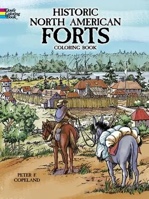 Kolorowanka z historycznymi fortami Ameryki Północnej - Historic North American Forts Coloring Book