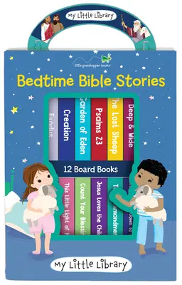 My Little Library: Opowieści biblijne na dobranoc (12 książek planszowych) - My Little Library: Bedtime Bible Stories (12 Board Books)